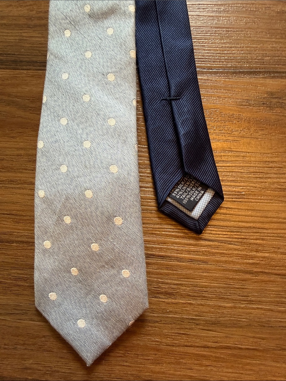 Polka Dot Light Blue 100%Silk Tie Set
